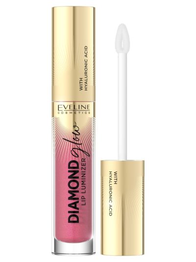 Eveline Cosmetics Diamond Glow Lip Luminizer błyszczyk do ust z kwasem hialuronowym 09 Peach Dream 4.5ml