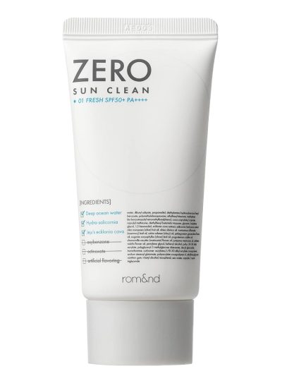 Rom&nd Zero Sun Clean krem przeciwsłoneczny do twarzy SPF50+ PA++++ 01 Fresh 50ml
