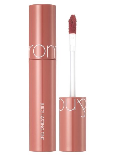 Rom&nd Juicy Lasting Tint mocno napigmentowany błyszczyk do ust 10 Nudy Peanut 5.5g