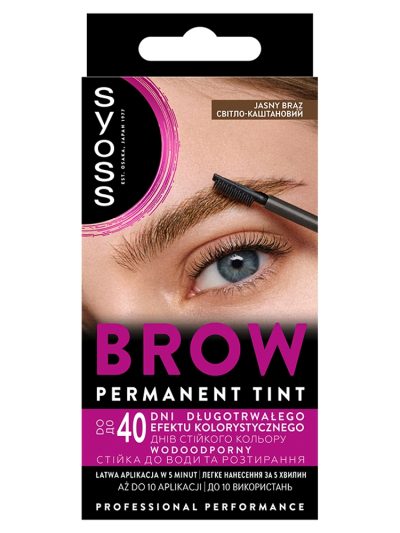 Syoss Brow Tint farba do brwi Jasny Brąz