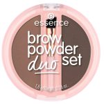Essence Brow Powder Duo pudrowy zestaw do brwi 02 Medium 1.8g