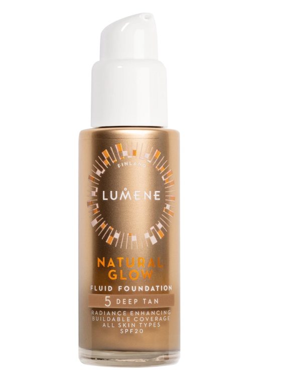 Lumene Natural Glow Fluid Foundation SPF20 podkład rozświetlająco-wygładzający 5 Deep Tan 30ml