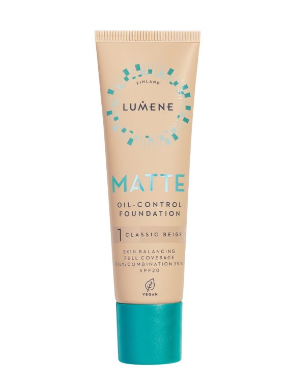 Lumene Matte Oil-Control Foundation SPF20 podkład matujący do twarzy 1 Classic Beige 30ml