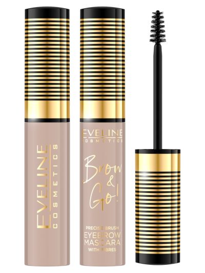 Eveline Cosmetics Brow & Go! maskara do brwi z zagęszczającymi włókienkami 05 Taupe 6ml