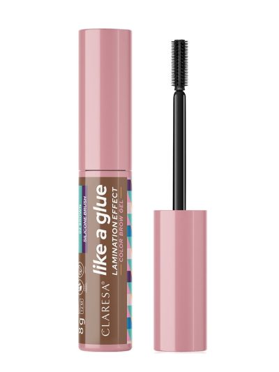 Claresa Like A Glue żel do brwi 02 Brown 8g