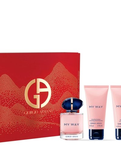 Giorgio Armani My Way zestaw woda perfumowana spray 50ml + żel pod prysznic 50ml + balsam do ciała 50ml