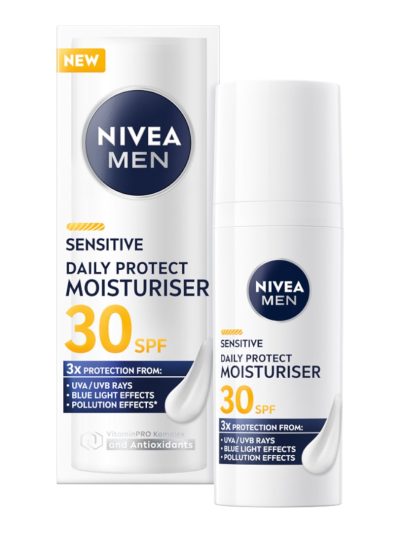 Nivea Men Sensitive Daily Protect nawilżający krem do twarzy SPF30 50ml