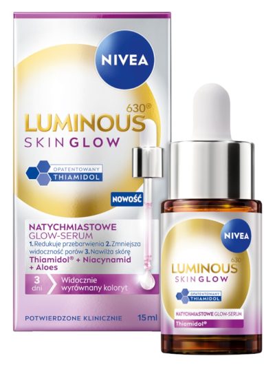 Nivea Luminous630® Skin Glow natychmiastowe glow-serum 15ml