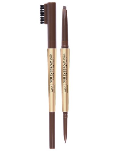 Wibo 3in1 Eyebrow Stylist kredka do brwi z grzebykiem 1 Soft Brown