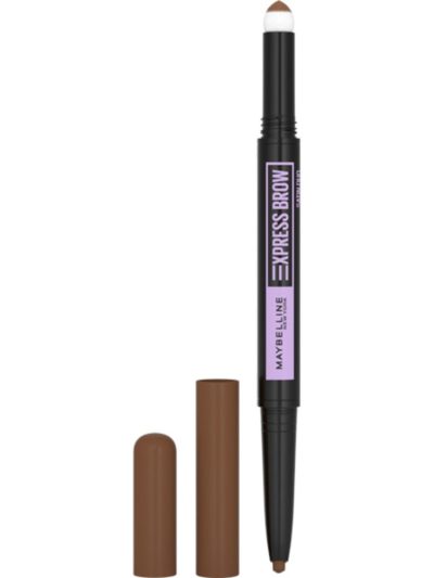 Maybelline Express Brow Satin Duo dwustronna kredka do brwi 02 Medium Brown 0.71g