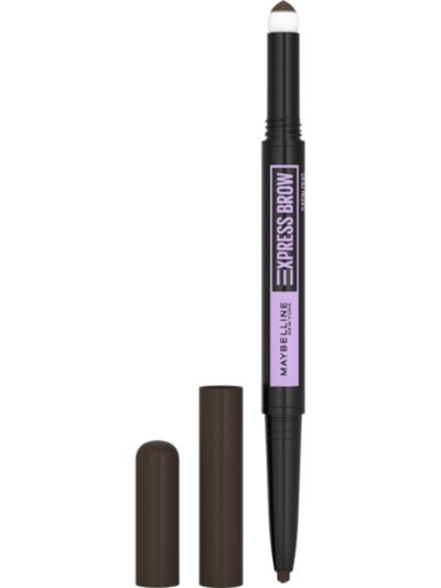 Maybelline Express Brow Satin Duo dwustronna kredka do brwi 05 Black Brown 0.71g