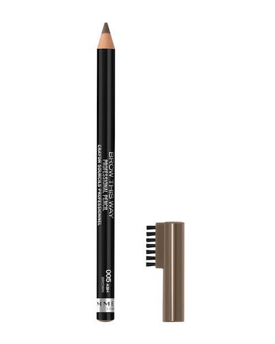 Rimmel Brow This Way Professional kredka do brwi ze szczoteczką 005 Ash Brown