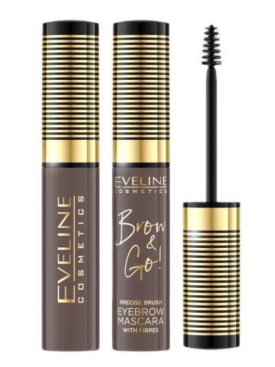 Eveline Cosmetics Brow & Go! maskara do brwi z zagęszczającymi włókienkami 01 Light 6ml
