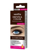 Venita Henna Color Gel żelowa farba do brwi i rzęs 3.0 Brown