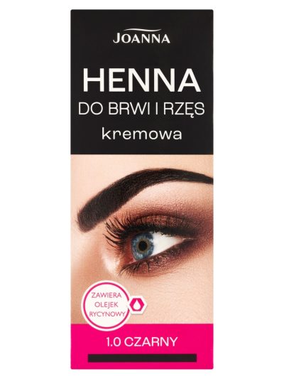 Joanna Henna do brwi i rzęs kremowa 1.0 Czarny 15ml