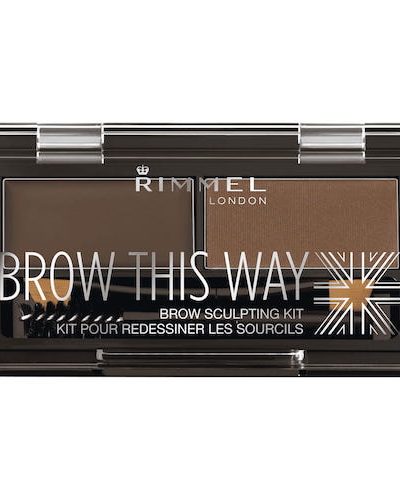 Rimmel Brow This Way Brow Sculpting Kit zestaw do konturowania brwi 003 Dark Brown 1.3g