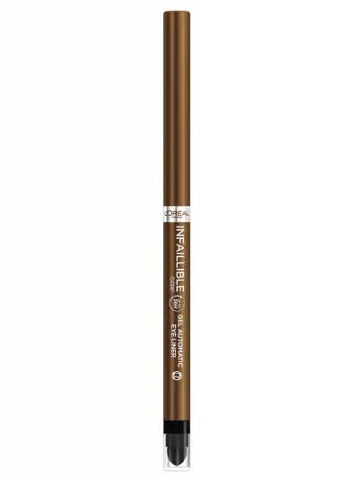 L'Oreal Paris Infallible Grip Gel Automatic 36H automatyczna kredka do oczu 12 Bronzed Espresso