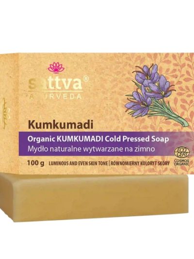 Sattva Organiczne mydło wytwarzane na zimno Kumkumadi 100g