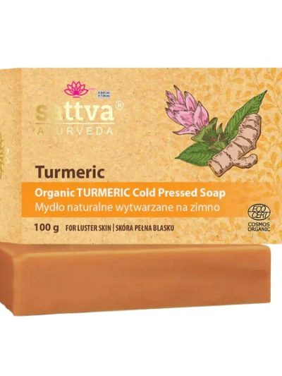 Sattva Organiczne mydło wytwarzane na zimno Kurkuma 100g