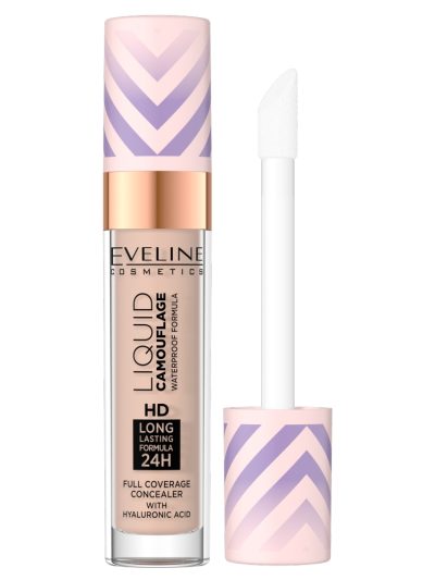 Eveline Cosmetics Liquid Camouflage wodoodporny korektor kamuflujący z kwasem hialuronowym 05 Light Sand 7.5ml