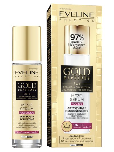 Eveline Cosmetics Gold Peptides mezo-serum aktywujące młodość skóry 30ml