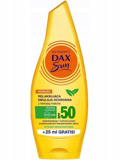 Dax Sun Relaksująca emulsja ochronna z herbatą matcha SPF50 175ml