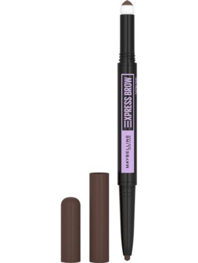 Maybelline Express Brow Satin Duo dwustronna kredka do brwi 04 Dark Brown 0.71g