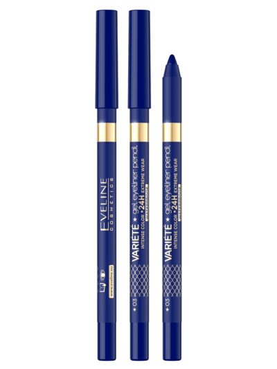Eveline Cosmetics Variete wodoodporna żelowa kredka do oczu 03 Blue
