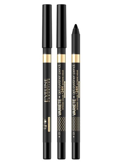Eveline Cosmetics Variete wodoodporna żelowa kredka do oczu 01 Black