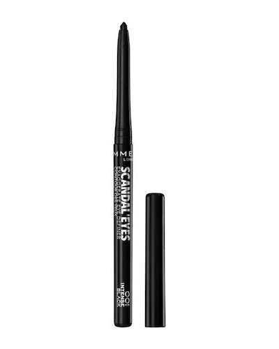 Rimmel Scandal’eyes Exaggerate wodoodporna miękka kredka do oczu 001 Intense Black 0.35g