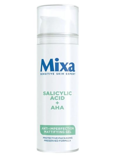 MIXA Matujący żel przeciw niedoskonałościom Kwas salicylowy + kwasy AHA 50ml