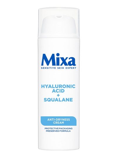 MIXA Krem nawilżający do twarzy przeciw przesuszeniom Kwas hialuronowy + Skwalan 50ml