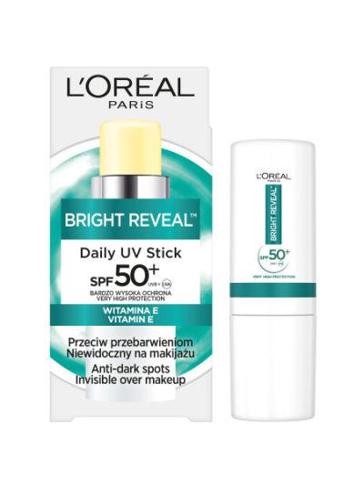L'Oreal Paris Bright Reveal Daily UV Stick ochronny sztyft przeciwsłoneczny z SPF50+ 9ml