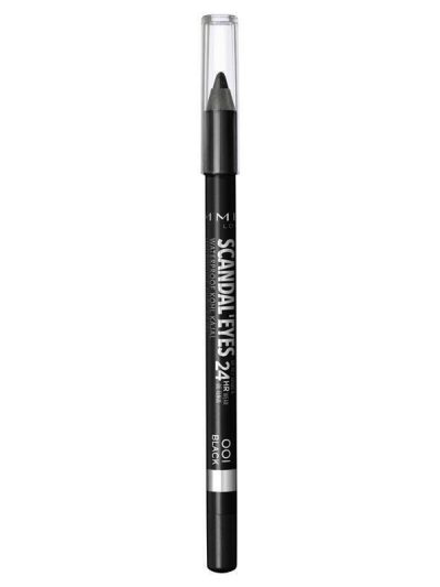 Rimmel Scandal Eyes Waterproof Kohl Kajal kredka do oczu 001 Black 1.3g