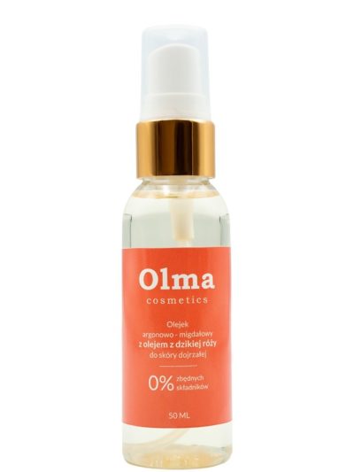 Olma Cosmetics Olejek arganowo-migdałowy z olejem z dzikiej róży do skóry dojrzałej 50ml