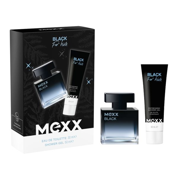 Mexx Black For Him zestaw woda toaletowa 30ml + żel pod prysznic 50ml