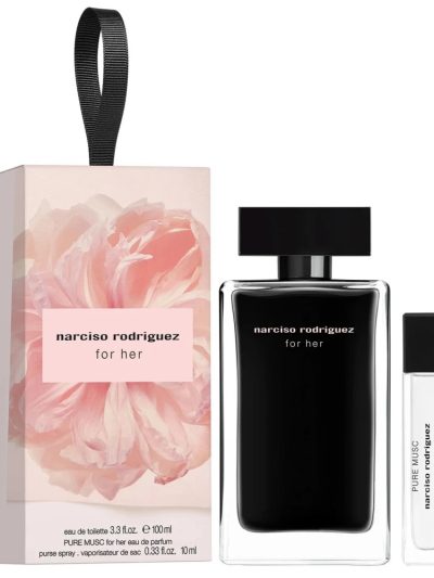 Narciso Rodriguez Zestaw For Her woda toaletowa 100ml + Pure Musk woda perfumowana 10ml