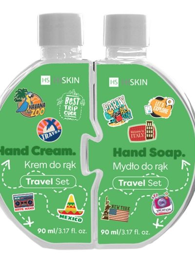 HiSkin Puzzle Travel zestaw krem do rąk 90ml + mydło do rąk 90ml