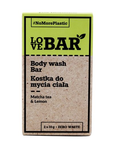 Love Bar Body Wash Bar kostka do mycia ciała Matcha & Limonka 2x30g
