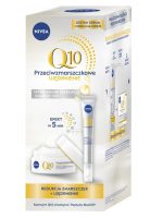 Nivea Q10 Przeciwzmarszczkowy Duet zestaw ekstra ujędrniający krem na dzień SPF15 50ml + serum precyzyjny wypełniacz zmarszczek 15ml