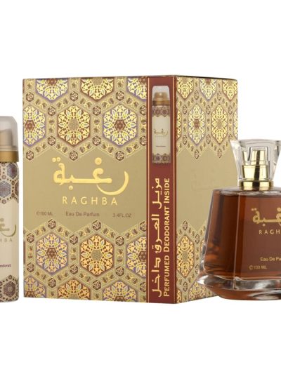 Lattafa Raghba zestaw woda perfumowana 100ml + dezodorant 50ml