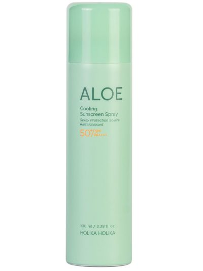 HOLIKA HOLIKA Aloe Cooling Sunscreen Spray SPF50+ PA++++ aloesowy chłodzący spray przeciwsłoneczny 100ml