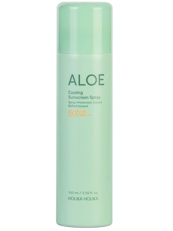 HOLIKA HOLIKA Aloe Cooling Sunscreen Spray SPF50+ PA++++ aloesowy chłodzący spray przeciwsłoneczny 100ml