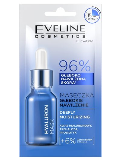Eveline Cosmetics Hyaluron Mask maseczka głębokie nawilżenie 8ml