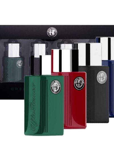Alfa Romeo Mini Gift Set zestaw Green woda toaletowa 15ml + Black woda toaletowa 15ml + Blue woda toaletowa 15ml + Red woda toaletowa 15ml