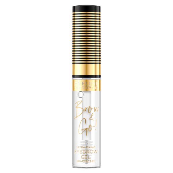 Eveline Cosmetics Brow&Go! mocny żel utrwalający i pielęgnujący brwi Transparent 6ml