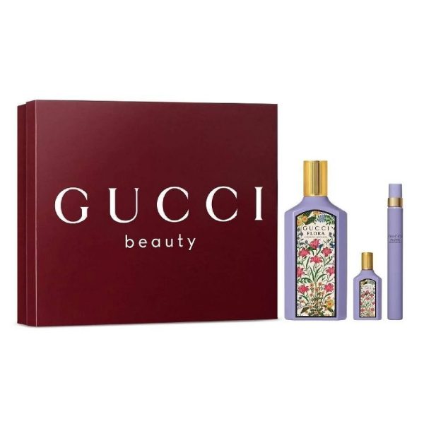 Gucci Flora Gorgeous Magnolia zestaw woda perfumowana 100ml + woda perfumowana 10ml + woda perfumowana 5ml