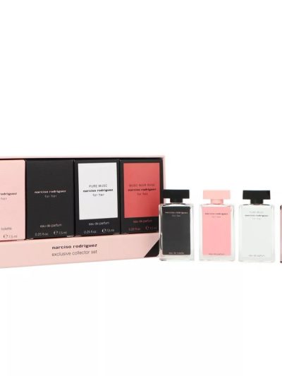 Narciso Rodriguez Exclusive Collector zestaw For Her woda toaletowa 7.5ml + For Her woda perfumowana 7.5ml + Pure Musc woda perfumowana 7.5ml + Musc Noir Rose woda perfumowana 7.5ml