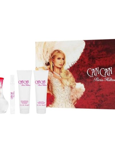 Paris Hilton Can Can zestaw woda perfumowana 100ml + balsam do ciała 90ml + żel pod prysznic 90ml + woda perfumowana 10ml