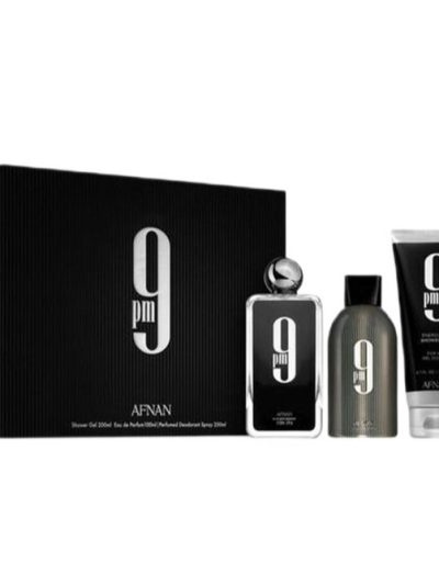 Afnan 9pm zestaw woda perfumowana 100ml + żel pod prysznic 150ml + dezodorant 250ml
